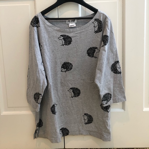 Hedgehog Wide Neck Shirt✌️🦔 - Picture 1 of 2